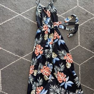 Floral Strapy Maxi Dress